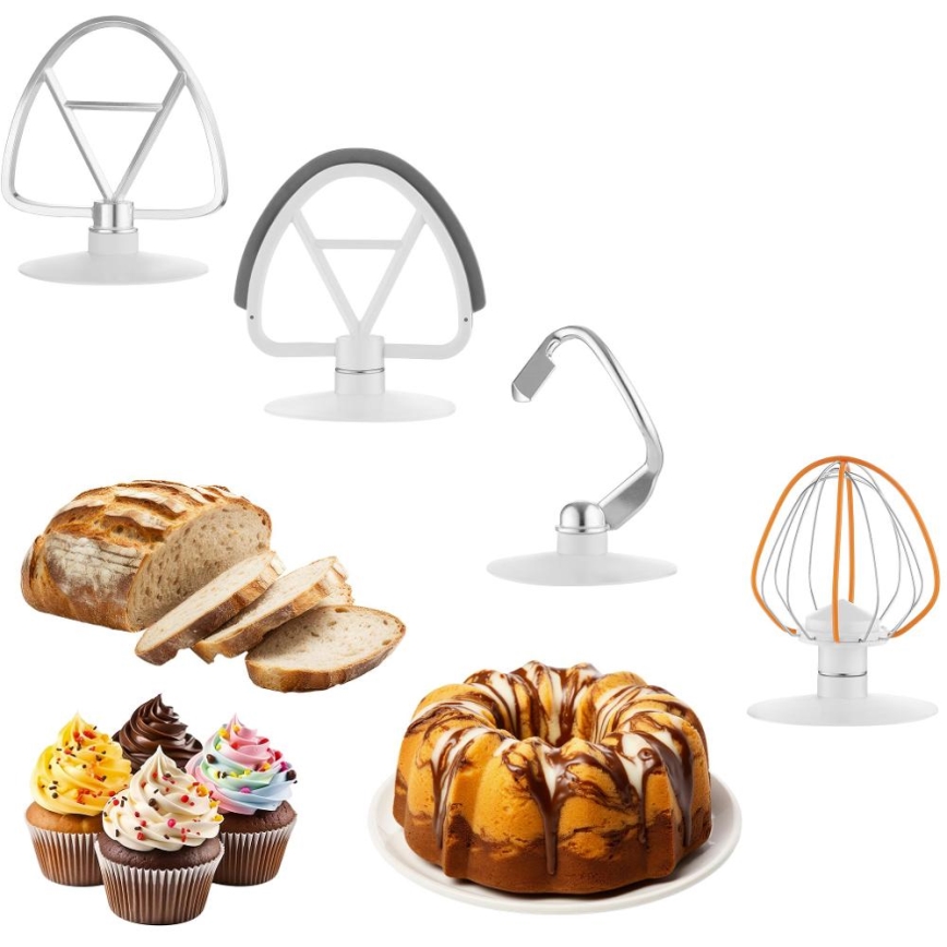 Sencor - Köögirobot roostevabast terasest kausiga 1000W/230V valge