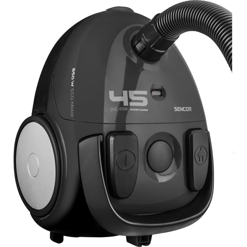 Sencor - Kotiga tolmuimeja 1,5 l 850W/230V must