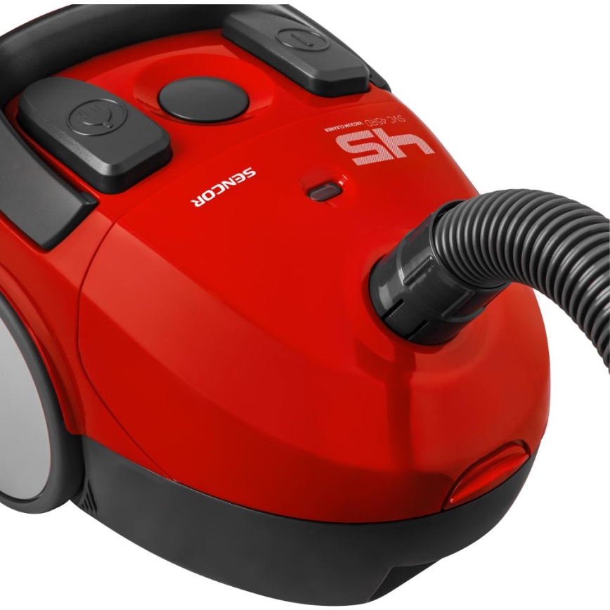 Sencor - Kotiga tolmuimeja 1,5 l 850W/230V punane/must