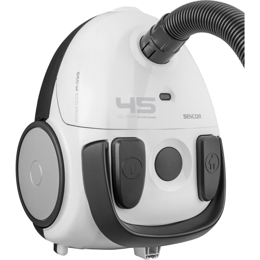 Sencor - Kotiga tolmuimeja 1,5 l 850W/230V valge