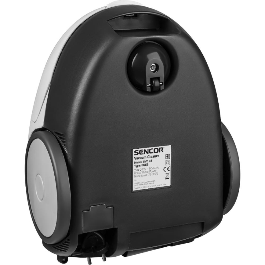 Sencor - Kotiga tolmuimeja 1,5 l 850W/230V valge