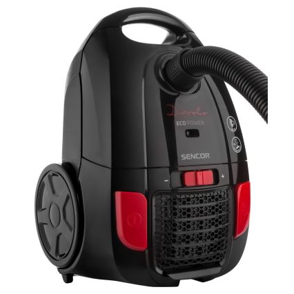 Sencor - Kotiga tolmuimeja 3 l 700W/230V must/punane