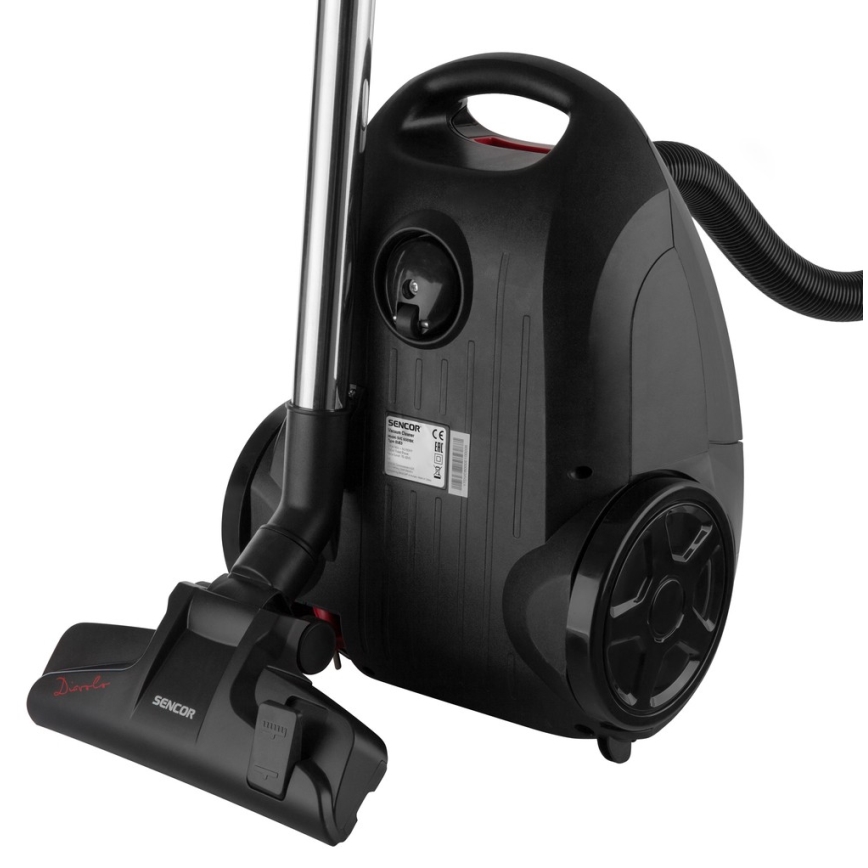 Sencor - Kotiga tolmuimeja 3 l 700W/230V must/punane