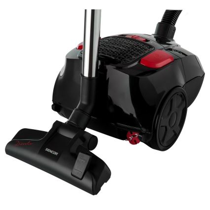 Sencor - Kotiga tolmuimeja 3 l 700W/230V must/punane