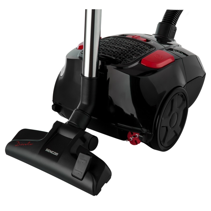 Sencor - Kotiga tolmuimeja 3 l 700W/230V must/punane