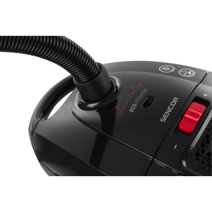 Sencor - Kotiga tolmuimeja 3 l 700W/230V must/punane