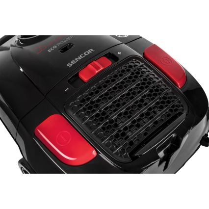 Sencor - Kotiga tolmuimeja 3 l 700W/230V must/punane