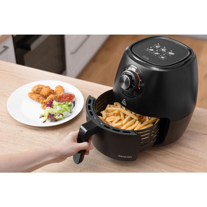 Sencor - Kuumaõhufritüür 3,5 l 1300W/230V must