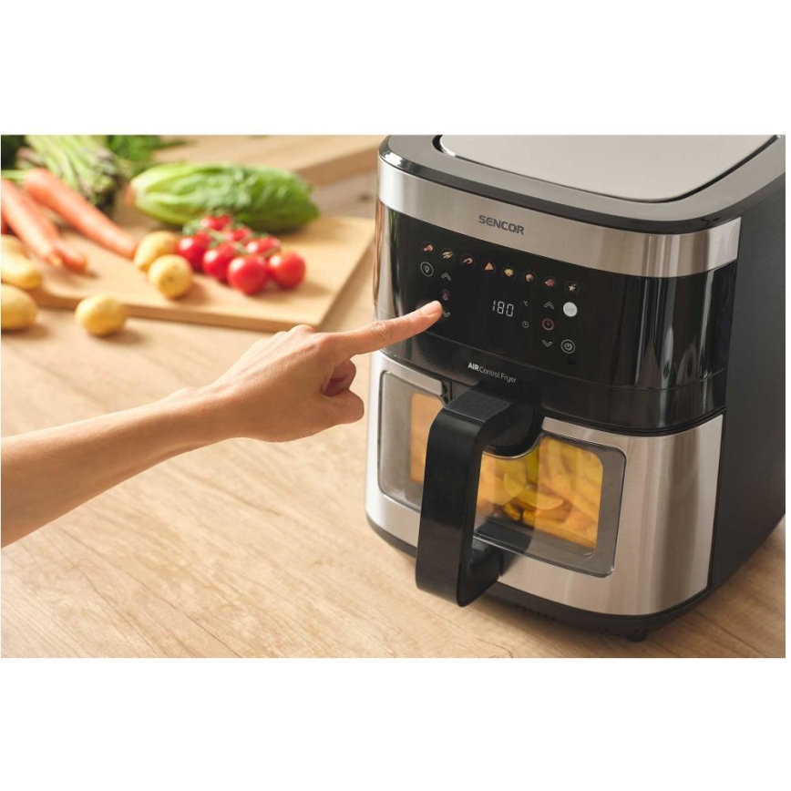 Sencor - Kuumaõhufritüür 9 l 1700W/230V must/matt kroom