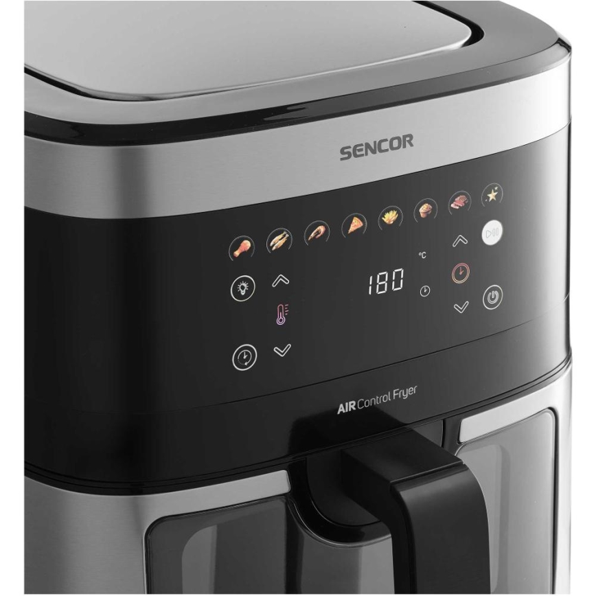Sencor - Kuumaõhufritüür 9 l 1700W/230V must/matt kroom