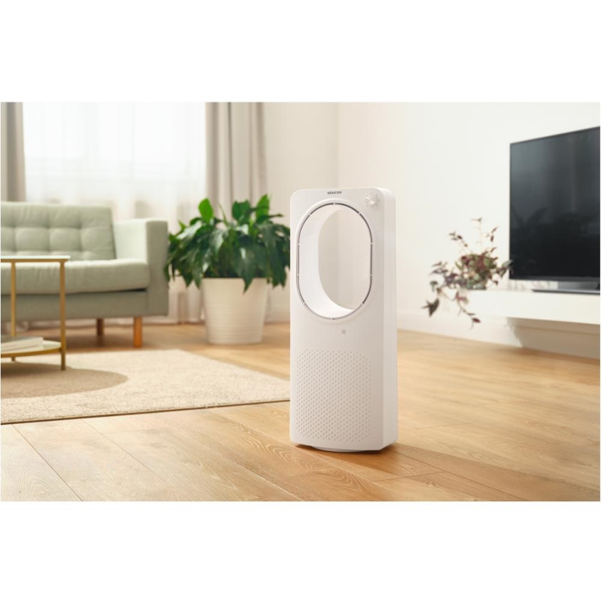 Sencor - Labadeta põrandaventilaator 50W/230V valge