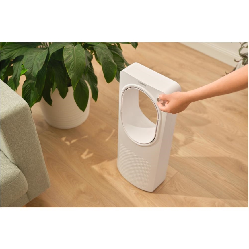 Sencor - Labadeta põrandaventilaator 50W/230V valge