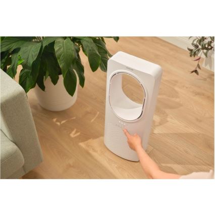 Sencor - Labadeta põrandaventilaator 50W/230V valge + kaugjuhtimispult