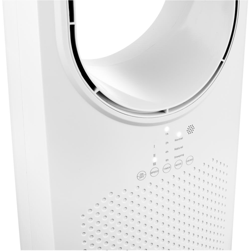 Sencor - Labadeta põrandaventilaator 50W/230V valge + kaugjuhtimispult