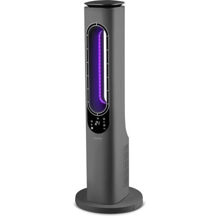 Sencor - Labadeta torni ventilaator keraamilise küttekehaga 1200/2000W/230V antratsiit + kaugjuhtimispult