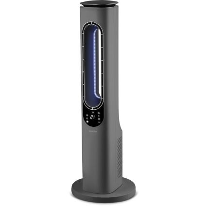 Sencor - Labadeta torni ventilaator keraamilise küttekehaga 1200/2000W/230V antratsiit + kaugjuhtimispult