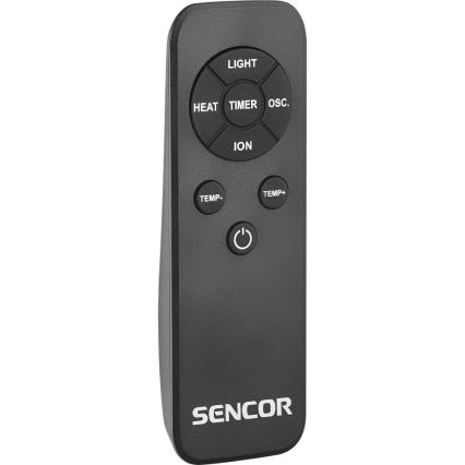 Sencor - Labadeta torni ventilaator keraamilise küttekehaga 1200/2000W/230V antratsiit + kaugjuhtimispult