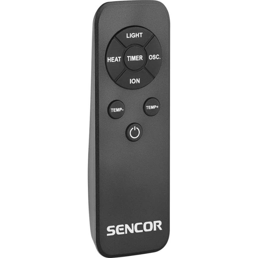 Sencor - Labadeta torni ventilaator keraamilise küttekehaga 1200/2000W/230V antratsiit + kaugjuhtimispult