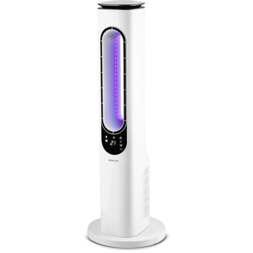 Sencor - Labadeta tornventilaator 50W/230V valge + kaugjuhtimispult