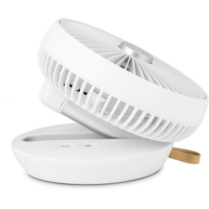 Sencor - Laetav lauaventilaator 5W/5V 4000 mAh valge