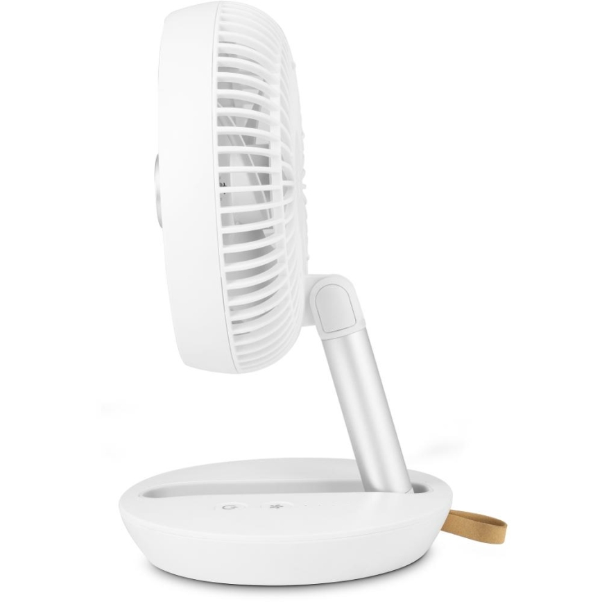 Sencor - Laetav lauaventilaator 5W/5V 4000 mAh valge