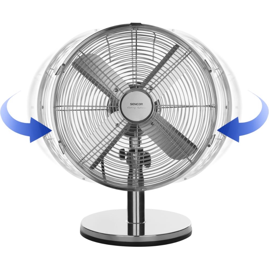 Sencor - Laua ventilaator 35W/230V läikiv kroom