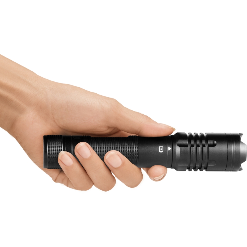 Sencor - LED Taaslaetav taskulamp LED/10W IP22 must