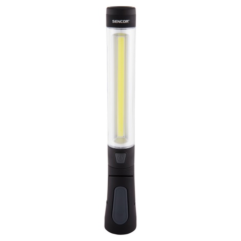 Sencor - LED Taskulamp LED/3W/COB + LED/1W/4xAAA
