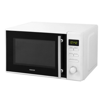 Sencor - Mikrolaineahi grillfunktsiooniga 700W/1000W/230V 20 l valge