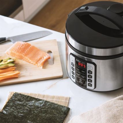 Sencor - Mitmefunktsiooniline riisikeetja 700W/230V 1,5 l roostevaba/must