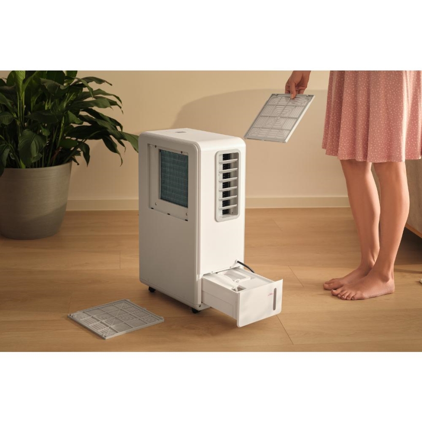 Sencor - Mobiilne kliimaseade 4-ühes 200W/230V 1800 BTU valge + kaugjuhtimispult