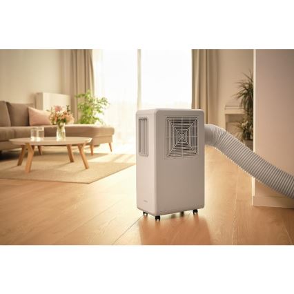 Sencor - Mobiilne kliimaseade 4-ühes 200W/230V 1800 BTU valge + kaugjuhtimispult