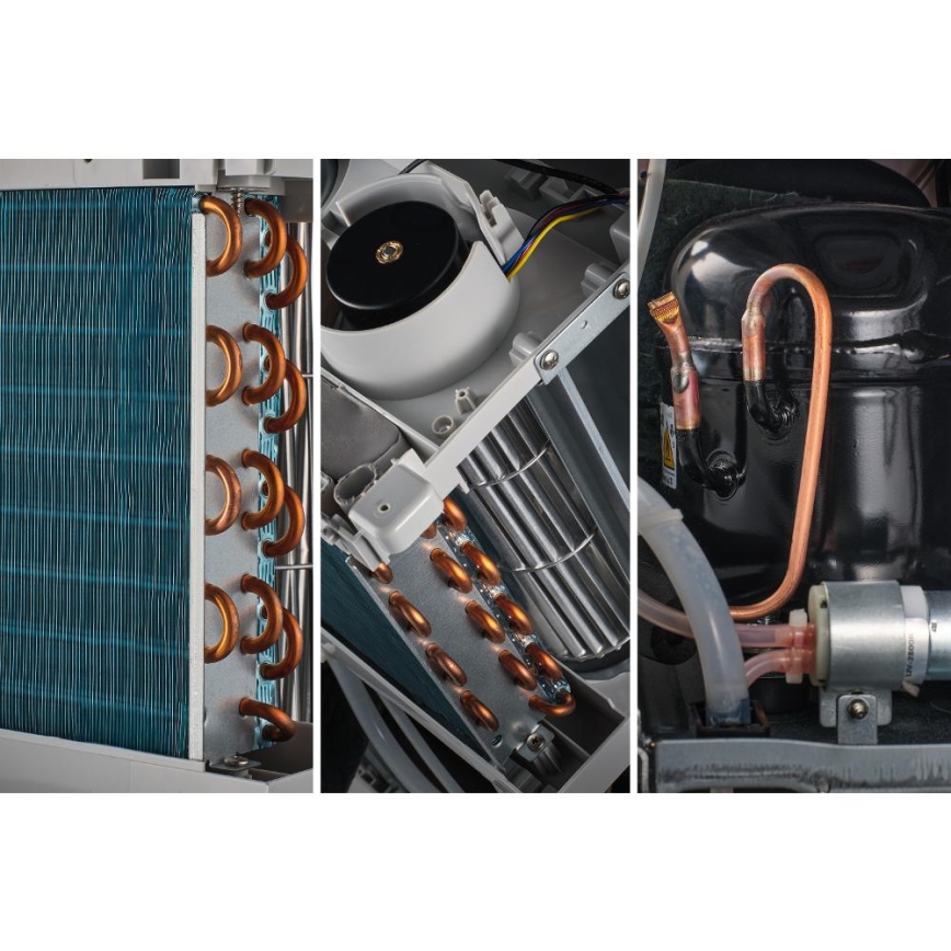 Sencor - Mobiilne kliimaseade 4-ühes 200W/230V 1800 BTU valge + kaugjuhtimispult