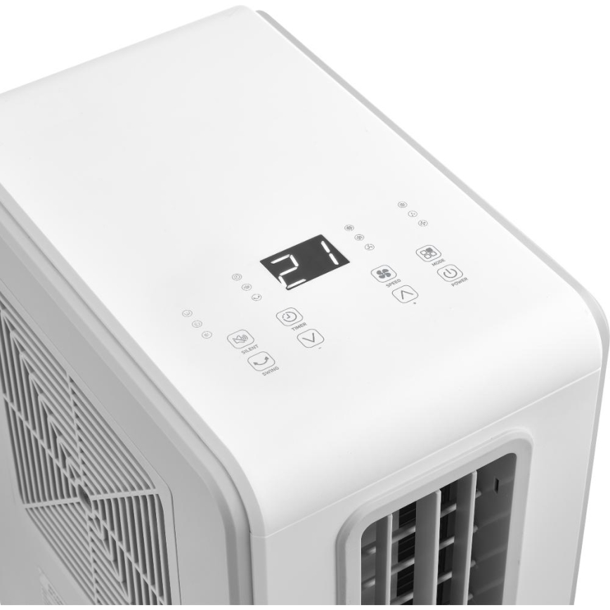 Sencor - Mobiilne kliimaseade 4-ühes 200W/230V 1800 BTU valge + kaugjuhtimispult