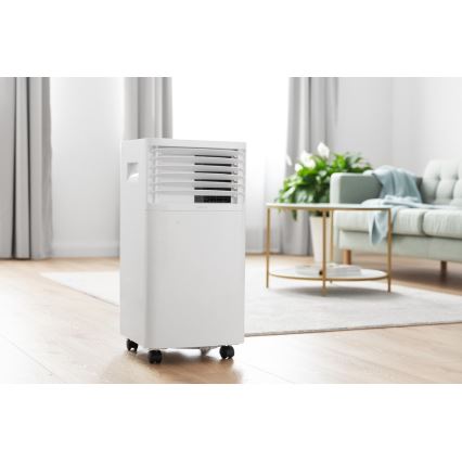 Sencor- Mobiilne konditsioneer koos LCD ekraaniga 3-ühes 930W/230V 7000 BTU Wi-Fi valge + pult