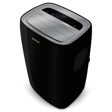 Sencor - Mobiilne konditsioneer koos LED ekraaniga 3-ühes 1000W/230V 9000 BTU must + pult