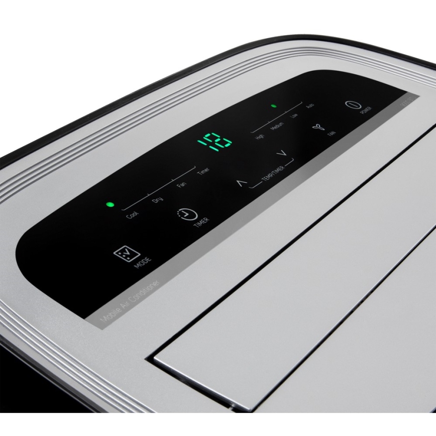 Sencor - Mobiilne konditsioneer koos LED ekraaniga 3-ühes 1000W/230V 9000 BTU must + pult