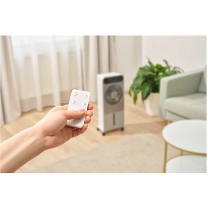 Sencor - Mobiilne õhkjahuti 28W/230V hall + kaugjuhtimispult