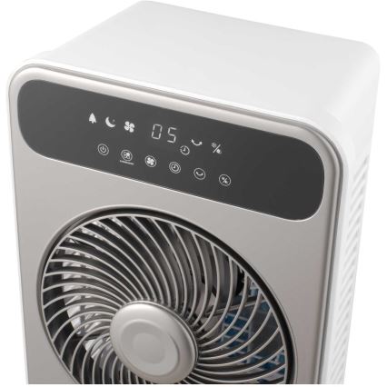 Sencor - Mobiilne õhkjahuti 28W/230V hall + kaugjuhtimispult