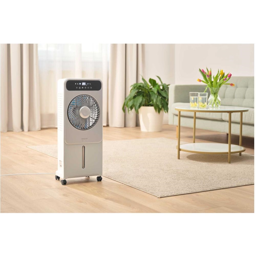 Sencor - Mobiilne õhujahuti 28W/230V hall + kaugjuhtimispult