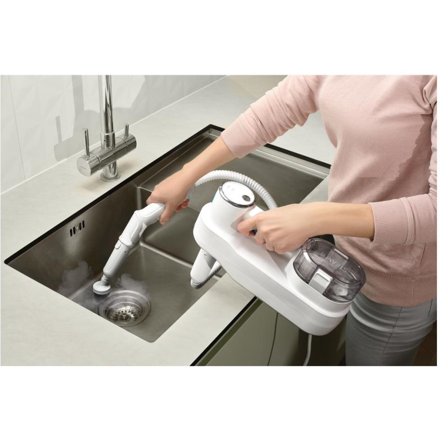 Sencor - Multifunktsionaalne aurumopp 2in1 1500W/230V IPX4 valge