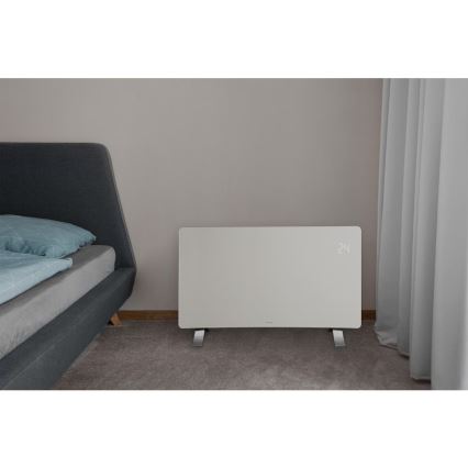 Sencor - Nutikas elektriline konvektor/otsekütteseade 1200/2400W/230V IP24 Wi-Fi valge