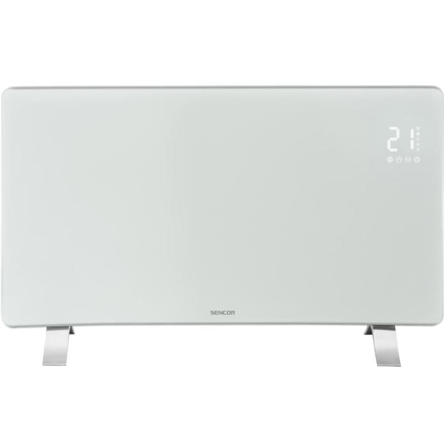 Sencor - Nutikas elektriline konvektor/otsekütteseade 1200/2400W/230V IP24 Wi-Fi valge