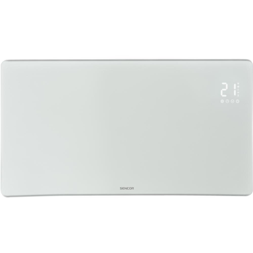 Sencor - Nutikas elektriline konvektor/otsekütteseade 1200/2400W/230V IP24 Wi-Fi valge