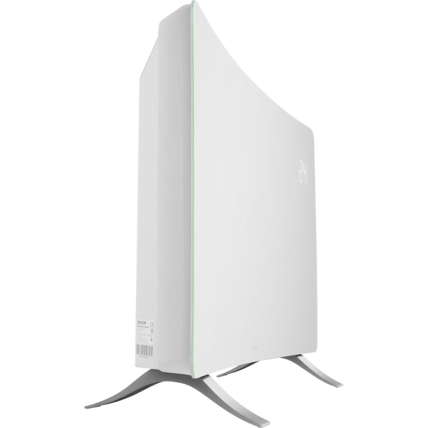 Sencor - Nutikas elektriline konvektor/otsekütteseade 1200/2400W/230V IP24 Wi-Fi valge