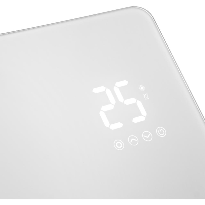 Sencor - Nutikas elektriline konvektor/otsekütteseade 1200/2400W/230V IP24 Wi-Fi valge