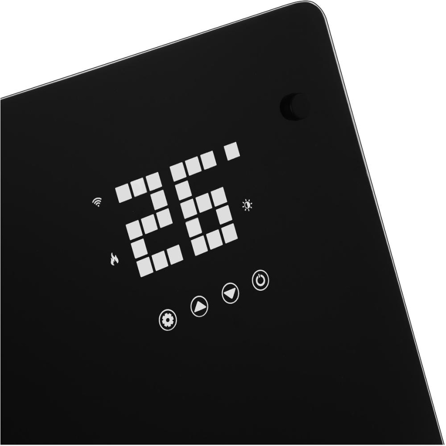 Sencor - Nutikas elektriline otsesoojendi/konvektor 2000W/230V IP24 Wi-Fi must + kaugjuhtimispult