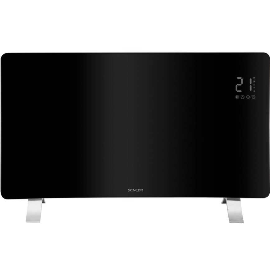 Sencor - nutikas elektriline otseküttekeha/konvektor 1200/2400W/230V IP24 Wi-Fi must