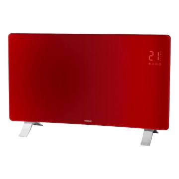 Sencor - Nutikas elektriline otsesoojendi/konvektor 1200/2400W/230V IP24 Wi-Fi punane
