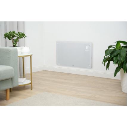 Sencor - Nutikas elektriline otseküttekeha/konvektor 2000W/230V IP24 Wi-Fi valge + kaugjuhtimispult
